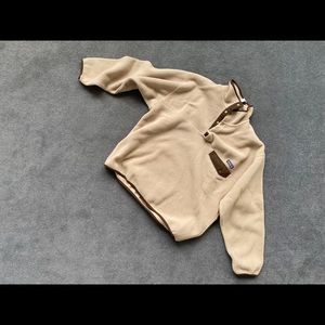 Tan Patagonia Pullover Fleece Jacket